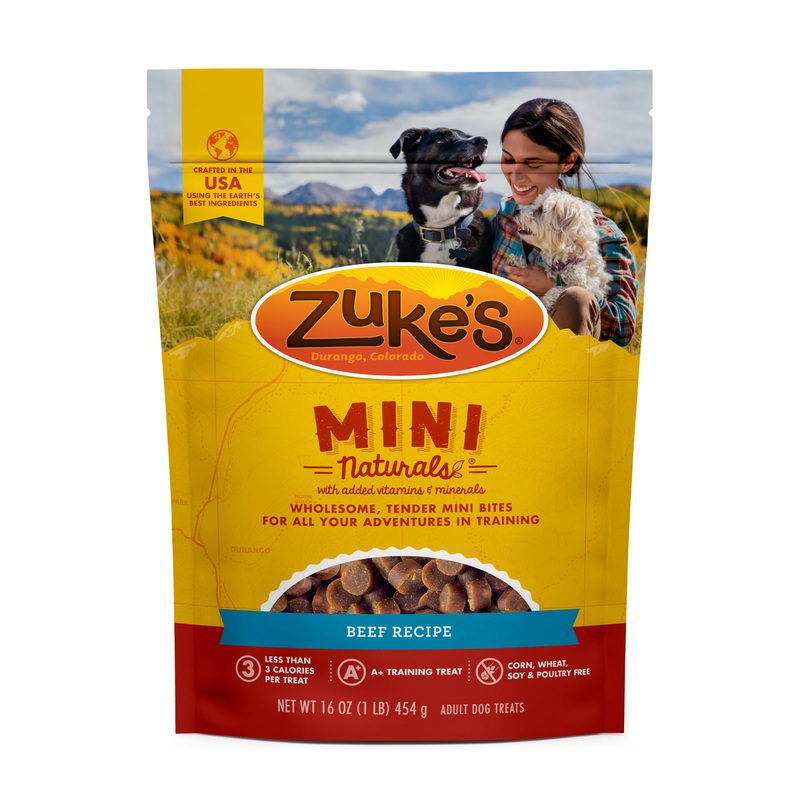Zuke’s Mini Naturals Beef Recipe Training Dog Treats, 1 lb.
