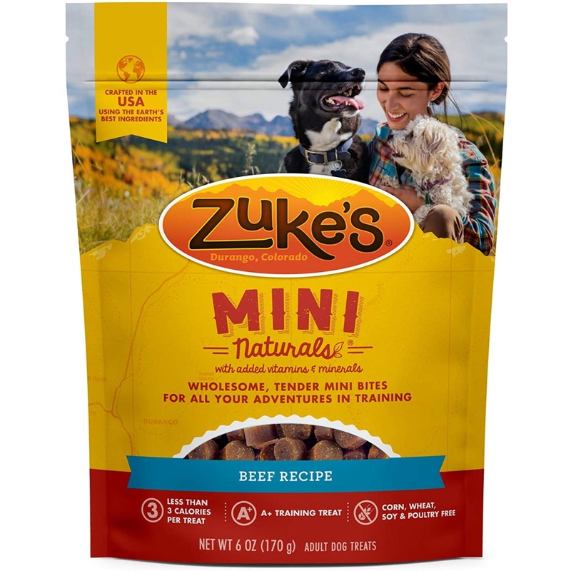 Zuke s Mini Naturals Training Dog Treats Beef Recipe – 6 oz Pouch