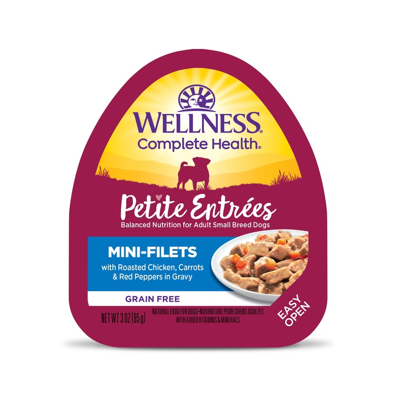Wellness Petite Entres Mini-Filets With Roasted Chicken Carrots & Red Peppers in Gravy 3oz Cup