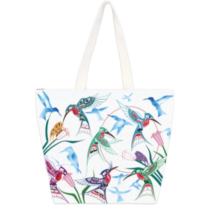 Tote Bag Garden of Hummingbirds