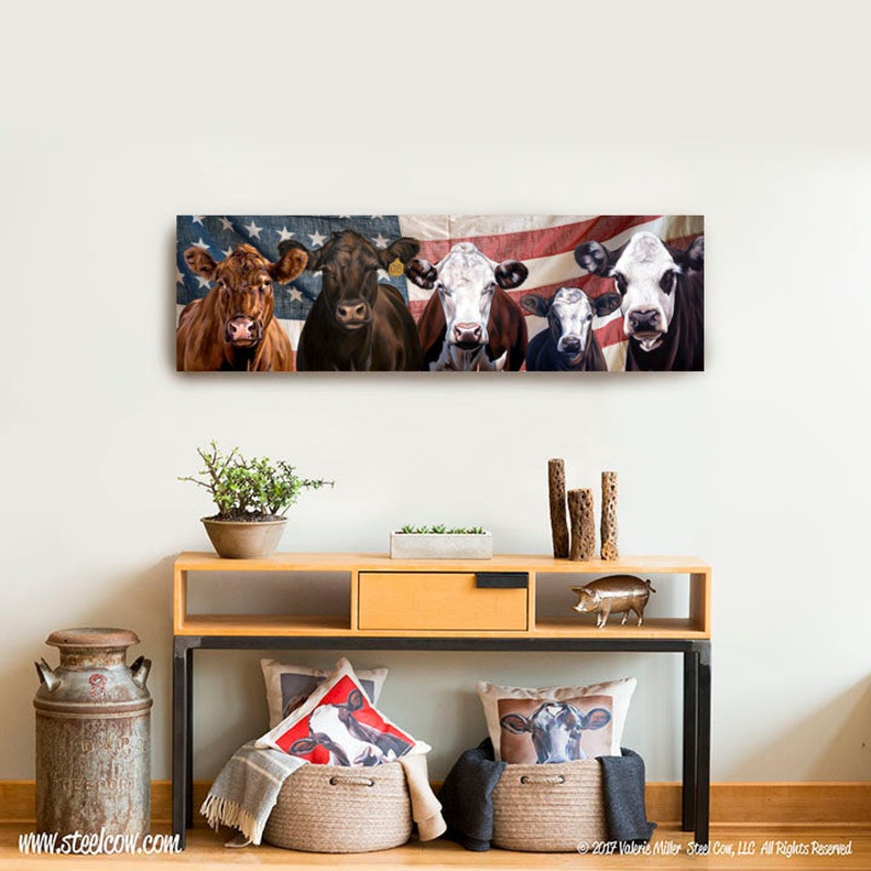 “Beefy Babes” Americowna Collection Canvas Prints, 3 sizes available