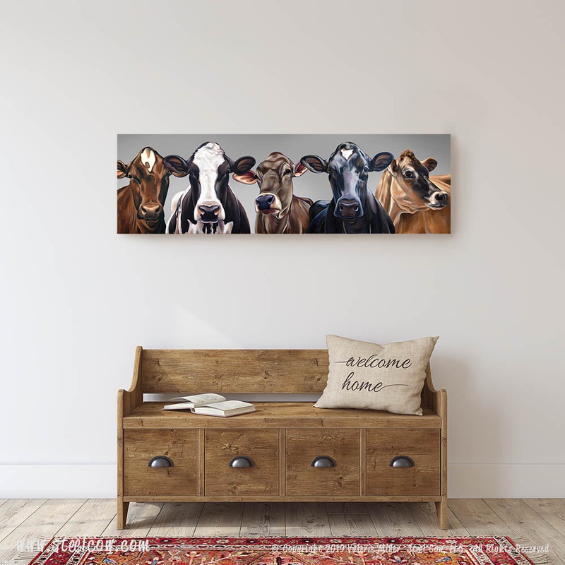 “Dairy Girls” Special Edition Gray Canvas Prints, Available in 5 sizes
