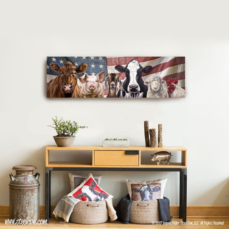 “The Girls and Friends”  Americowna Collection canvas prints, 5 sizes available
