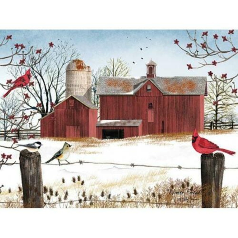 Billy Jacobs Winter Friends – 16 x 12 Open Edition Art Print