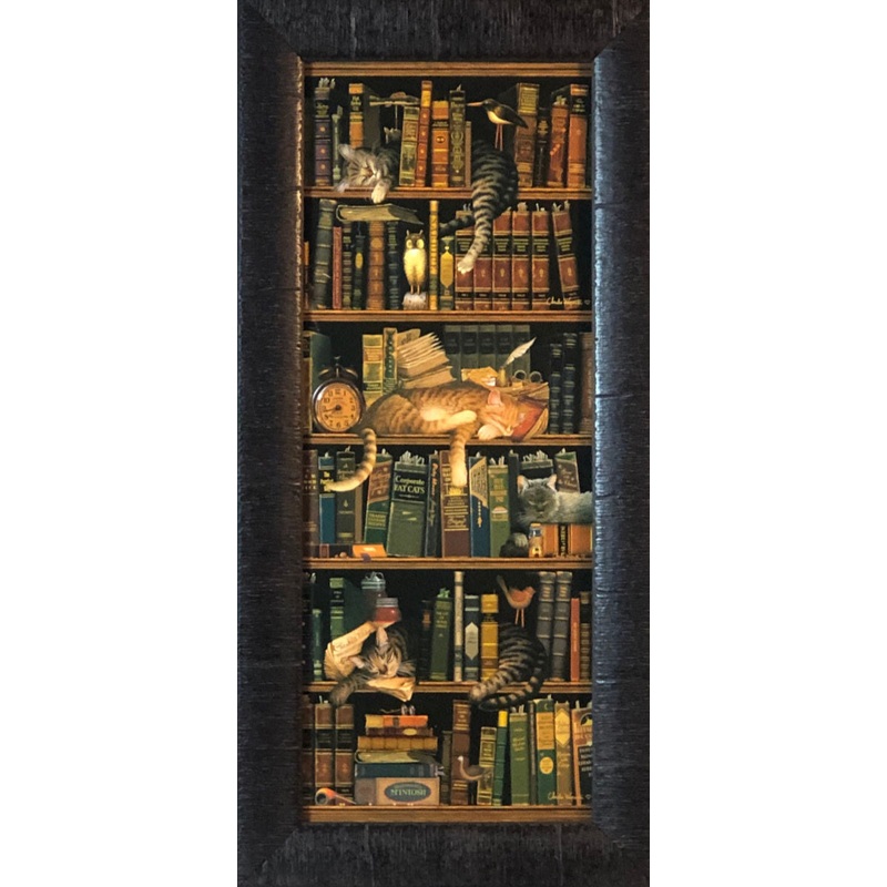 Charles Wysocki Classic Tales Cat Art Print-Framed