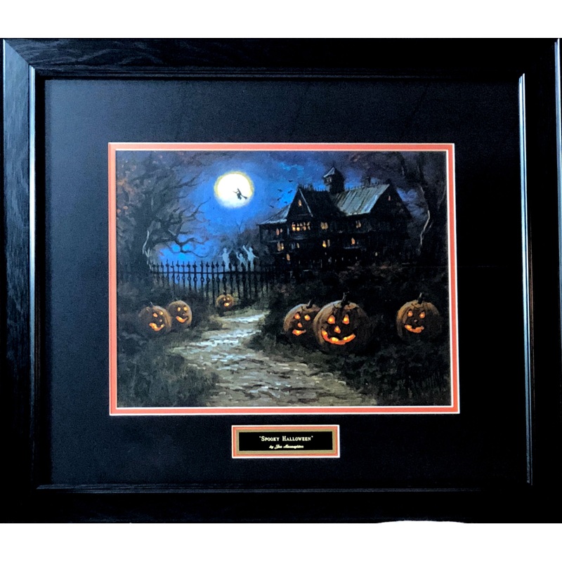 Jon McNaughton Spooky Halloween Witch Art Print-Framed