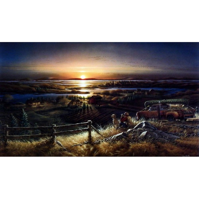 Terry Redlin Best Friends – 18″ x 10.5″ Open Edition Encore